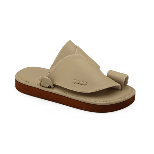 حذاء شرقي ساده ارضيه دبل بيج