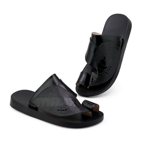 حذاء شرقي ساق نعام اسود