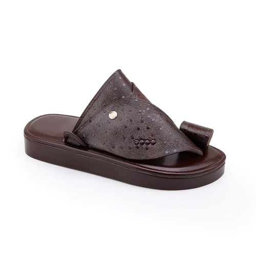 حذاء شرقي ارضيه تلبيس دبل بني