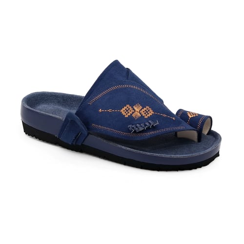 حذاء مخمل كحلي