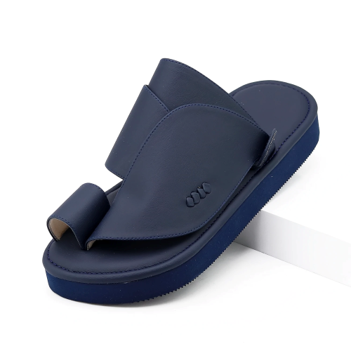 حذاء شرقي ساده ارضيه دبل كحلي