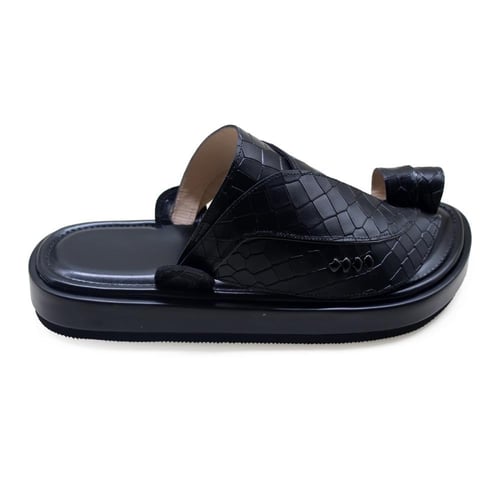 حذاء جلد التمساح مرتفع