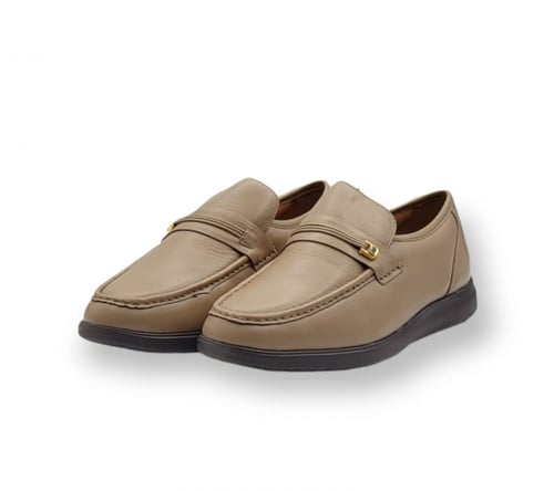 حذاء رسمي بيج ارضيه مجوفه