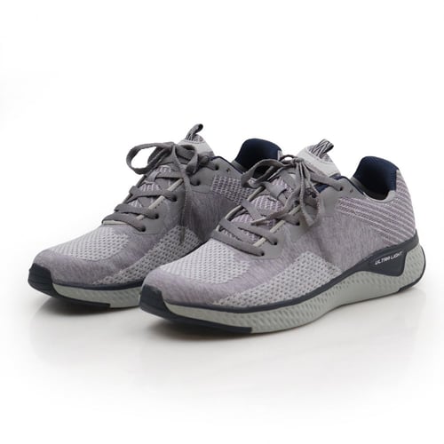 حذاء قماش مريح لون رصاصي رباط