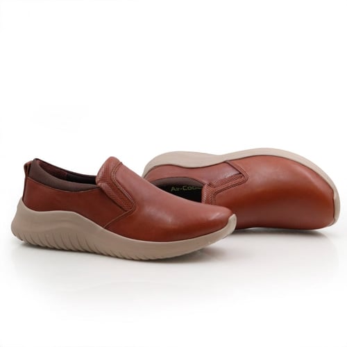 حذاء رسمي طبي ارضيه سبور جلد طبيعي عسلي