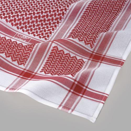 شماغ البسام البيسك احمر غامق انجليزي