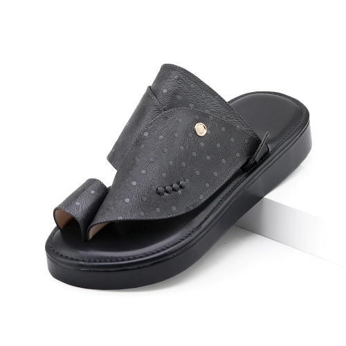 حذاء شرقي اسود تلبيس دبل فاخر