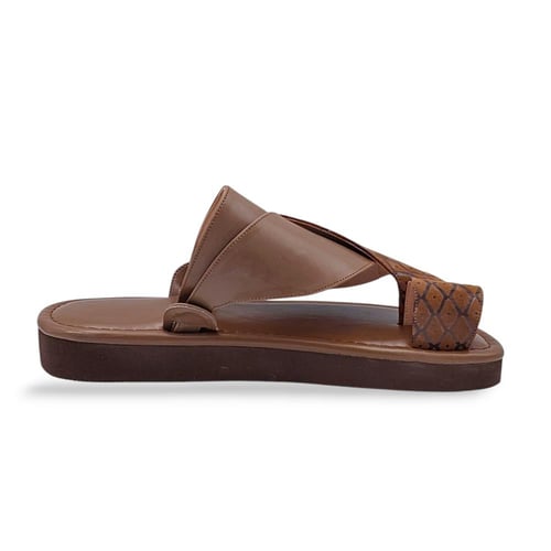 حذاء شرقي قماش عسلي