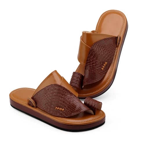 حذاء شرقي تلبيس مرتفع عسلي