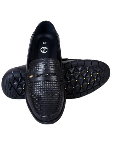 حذاء رسمي هندي اسود نقش