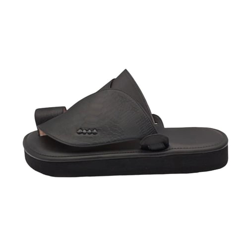 حذاء شرقي اسود مطفي