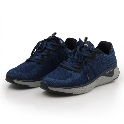 حذاء قماش مريح لون كحلي رباط