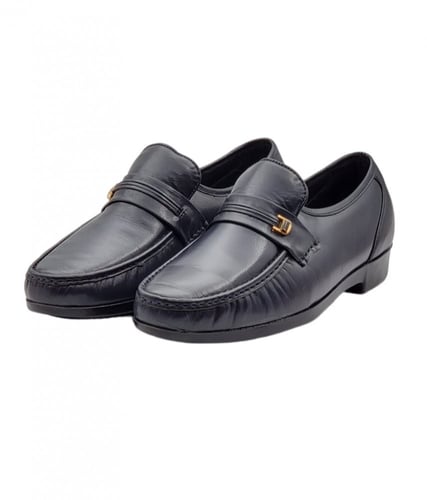 حذاء رسمي كحلي جلد طبيعي