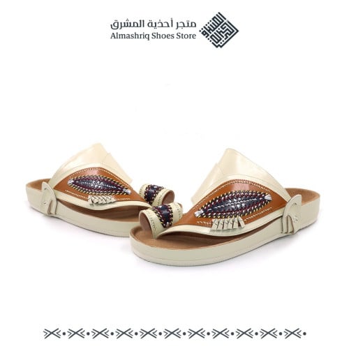 أحذية شرقية أرضيات نعل طبي لون بيج