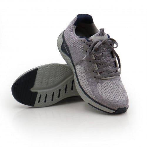 حذاء قماش مريح لون رصاصي رباط