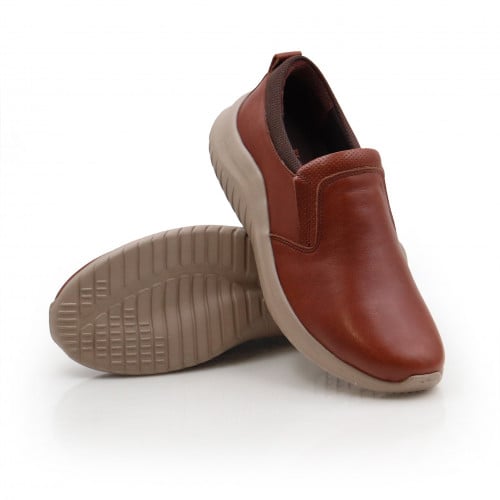 حذاء رسمي طبي ارضيه سبور جلد طبيعي عسلي