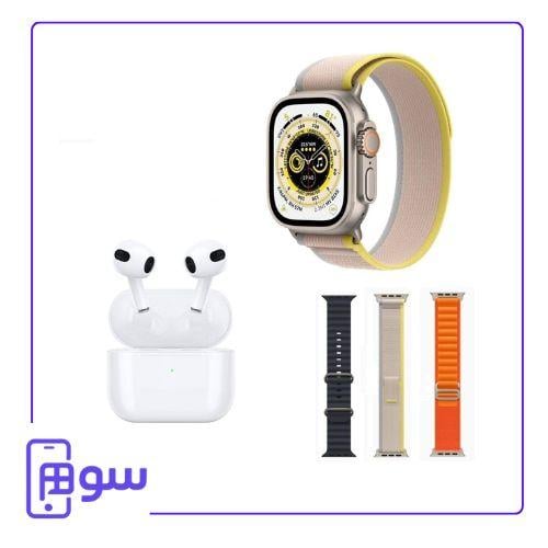 بكج ساعة الترا + سماعة ايربودز 4 من موج ماكس – موديل MX219 PROME