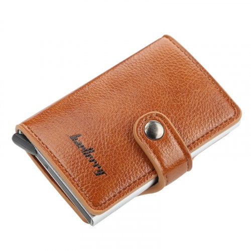 محفظة بطاقات ذكيه - بني فاتح