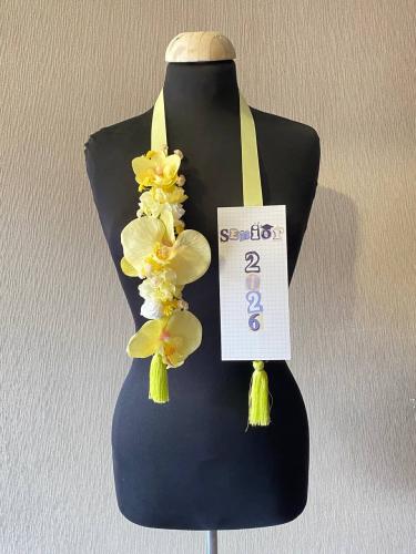 Yellow children's graduation cap Senior 2026 artif...