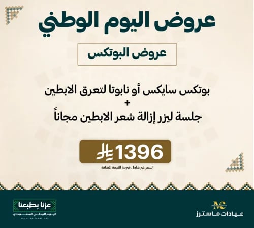 بوتكس سايكس أو نابوتا لتعرق الابطين +جلسة ليزر إزا...