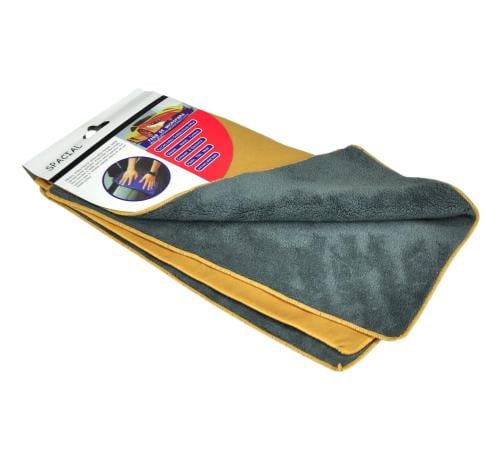 منشفة بالجلد والقطن