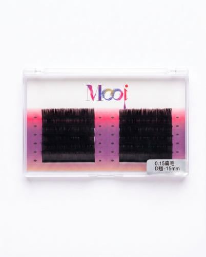 رموش شهرية 0.15D(15mm)سلك MOOI Monthly Silk Eyelas...