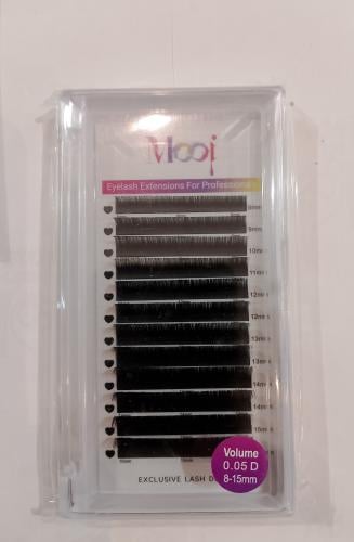 رموش شهرية0.05D8-15mmv سلك MOOI Monthly Silk Eyela...