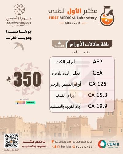 باقة دلالات الأورام ( نساء )