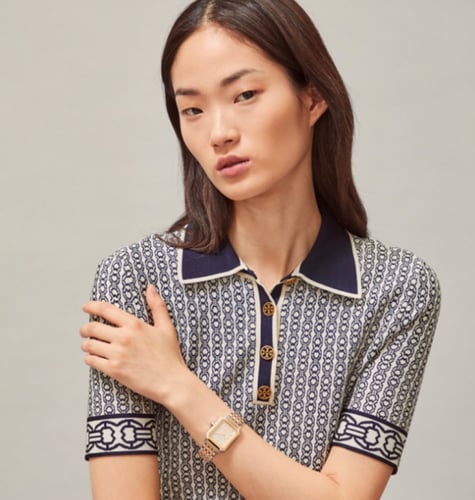 ساعه توري برتش ذهبي