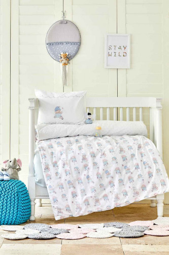 طقم مفرش مواليد 4 قطع