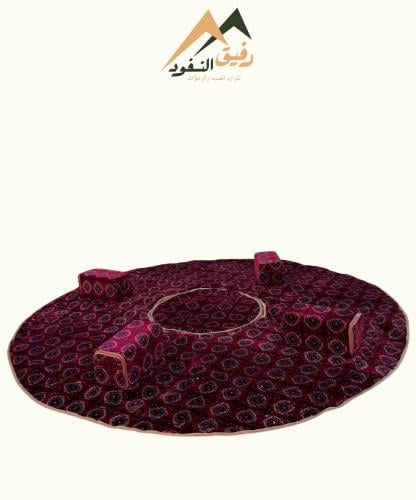 فرشة دائرية 3*3 تركي احمر