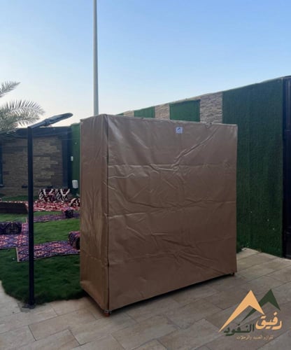 دولاب كبير كوري ثلاث رفوف بني