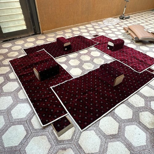 طقم مدات تركية وذفة مطرز نقشه2