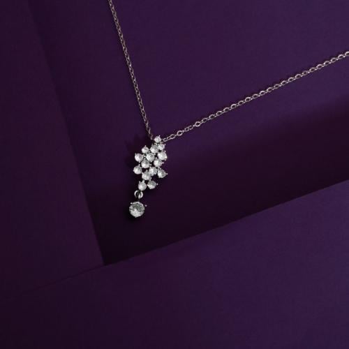Rola Necklace / Silver Color - Stainless Steel