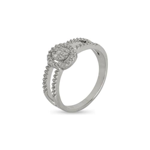 خاتم فضي - فصوص زركون