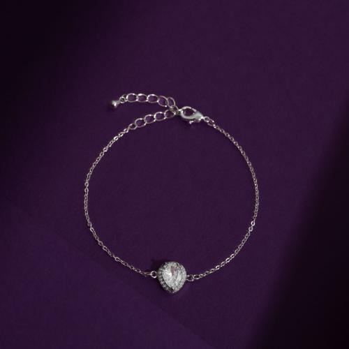 سوار فضي - فصوص زركون