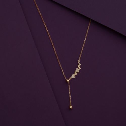MAY Necklace / Gold Color - Stainless Steel