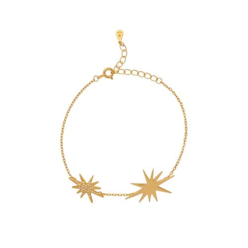 Roland StarS Bracelet – Gold Color-SILVER