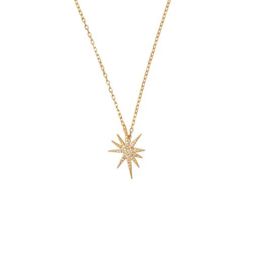 Roland star Necklace /Gold Color - SILVER