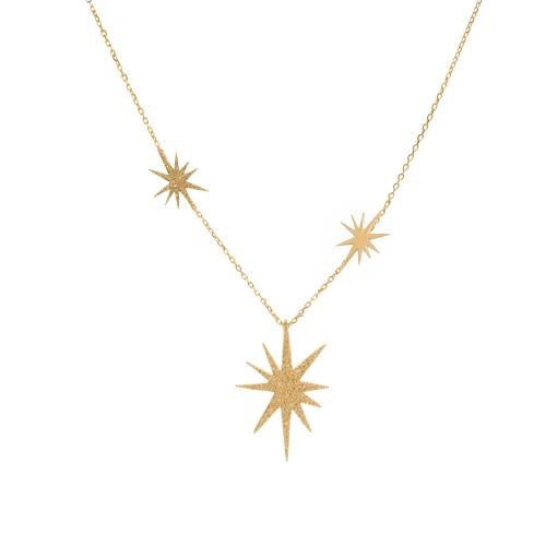 Roland star Necklace / Gold Color -SILVER