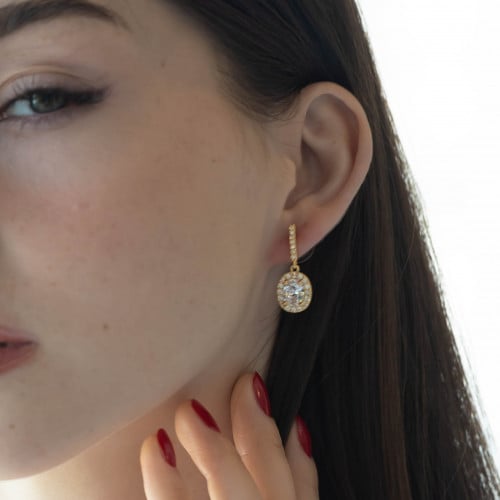 اقراط نالا - ذهبي