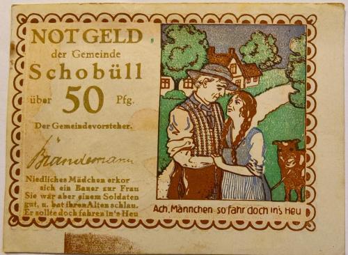 50 بفنج المانيا اصدار الطوارئ جولد نوت اصدار 1921