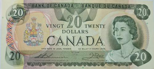 20 Canadian dollars, 1979 issue, good condition, i...