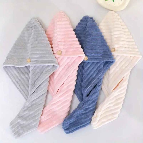 منشفة تجفيف الشعر قوية الإمتصاص رمادي - كثافة (متو...