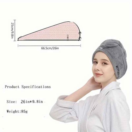 منشفة تجفيف الشعر قوية الإمتصاص - كثافة عالية