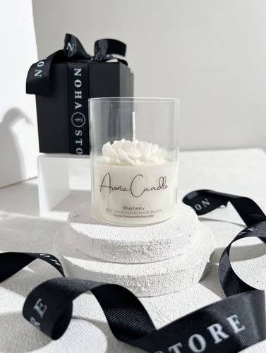 شمعة الرسالة المخفية مع طباعة الاسم