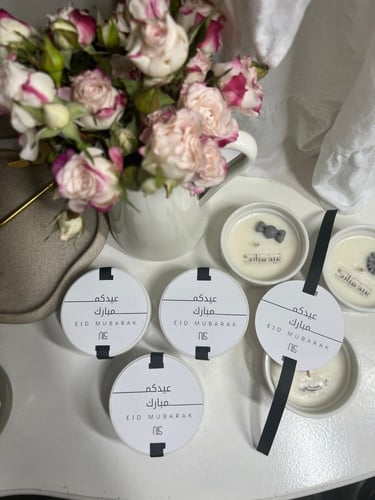 شموع بطباعة ثيم وعلى الشمعة ١٠ قطع