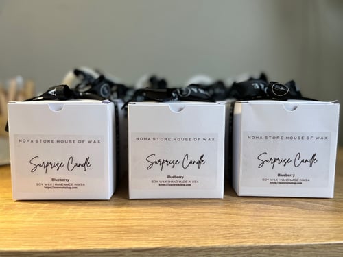 شمعة الرسالة المخفية مع طباعة الاسم