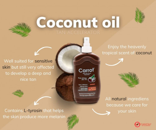 Coconut Spray Oil 200ml بخاخ التسمير بجوز الهند لل...