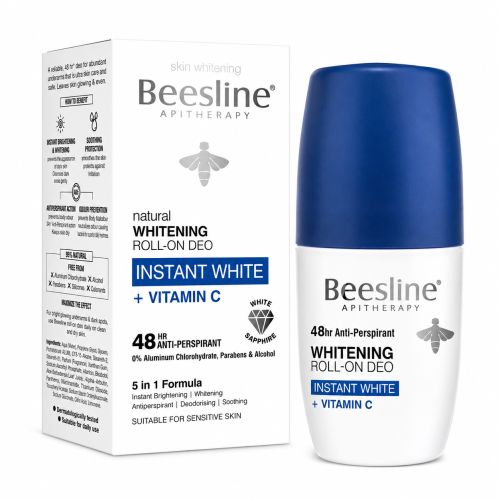 Beesline Whitening Roll-On Deo Instant White + Vit...